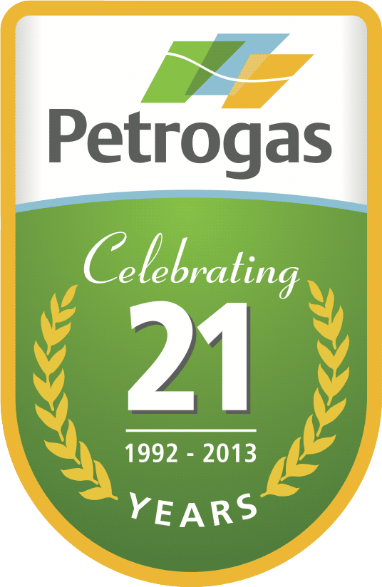 Petrogas Global US LLC 21 years celebration logo